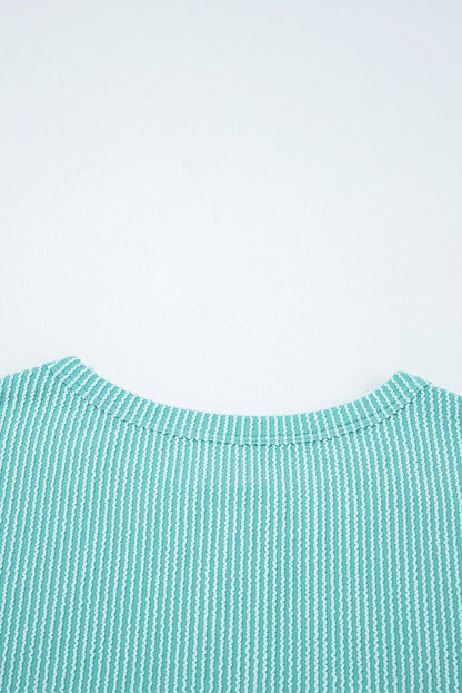 Aria Knit Colorblock Henley Top - Hello Beautiful BoutiqueLong Sleeve TopsThreaded Pear