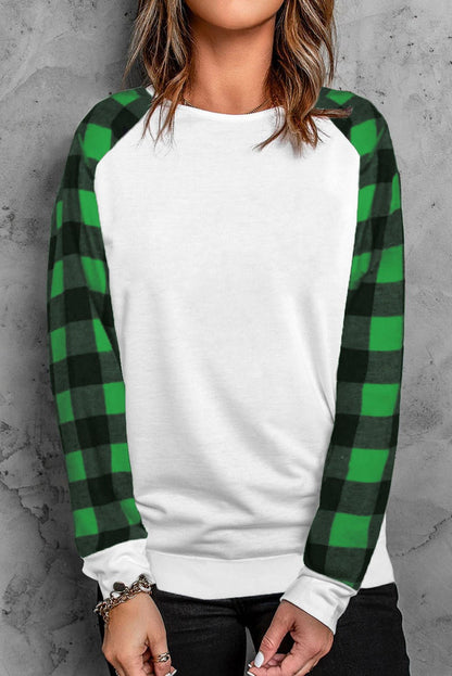 Aria Plaid Long Sleeve Sweatshirt - Hello Beautiful Boutique$2.99 SALEThreaded Pear