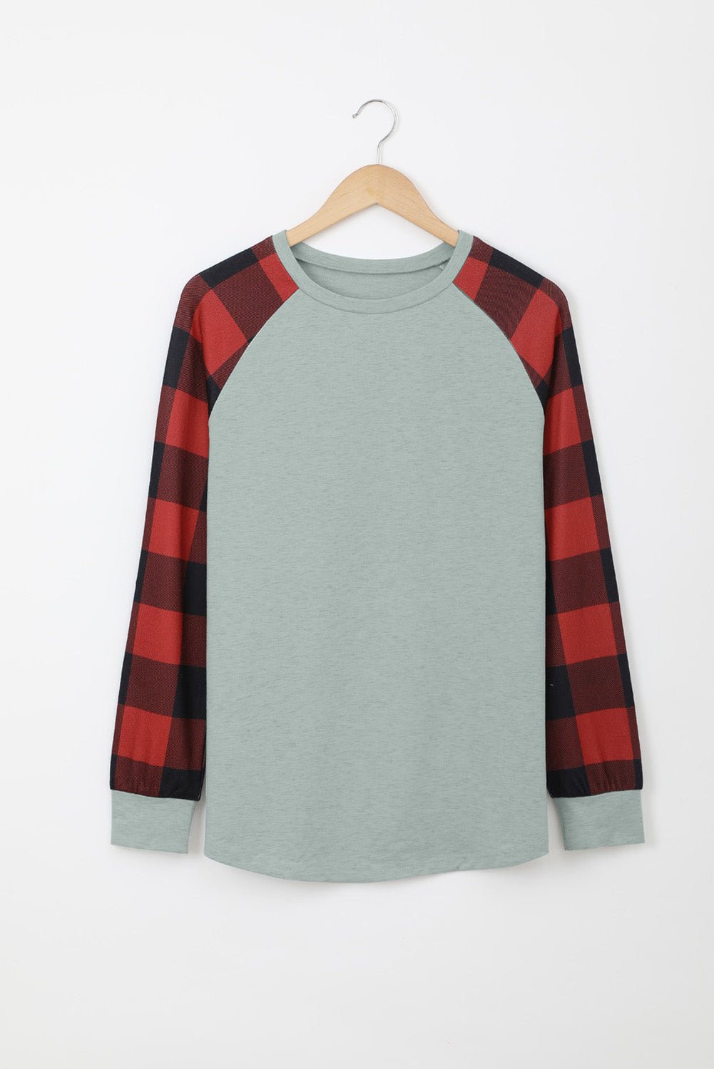 Aria Plaid Long Sleeve Sweatshirt - Hello Beautiful Boutique$2.99 SALEThreaded Pear