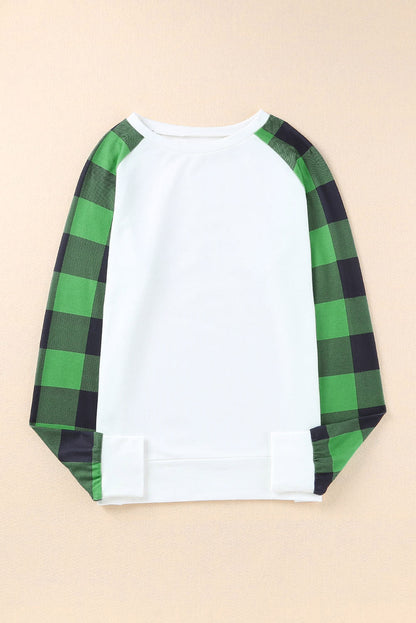 Aria Plaid Long Sleeve Sweatshirt - Hello Beautiful Boutique$2.99 SALEThreaded Pear