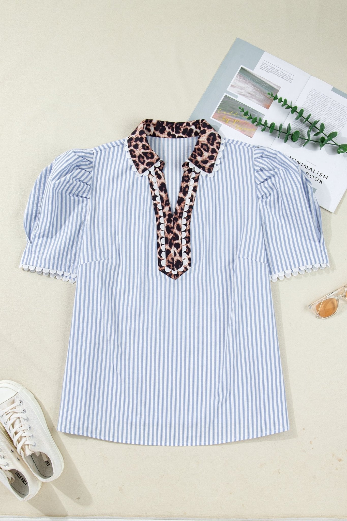 Ariah Short Bubble Sleeve PLUS Blouse - Hello Beautiful BoutiquePlus Size Blouses & ShirtsThreaded Pear