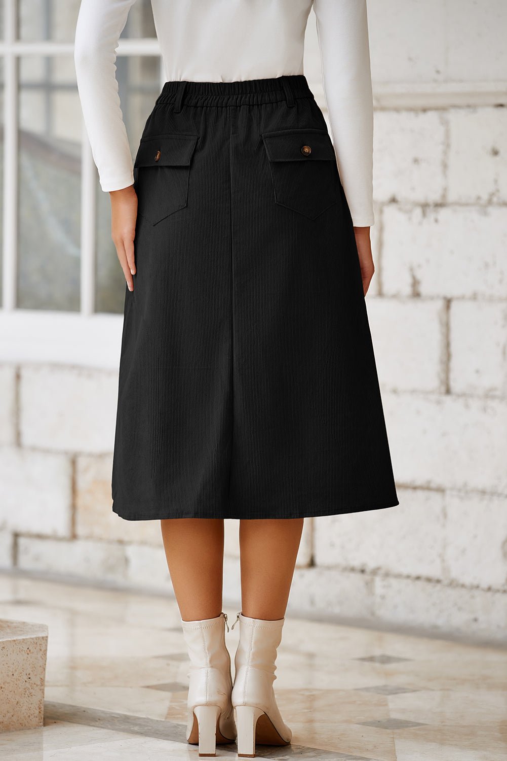 Arianna High Waist Midi Skirt - Hello Beautiful BoutiqueSkirts & PetticoatThreaded Pear