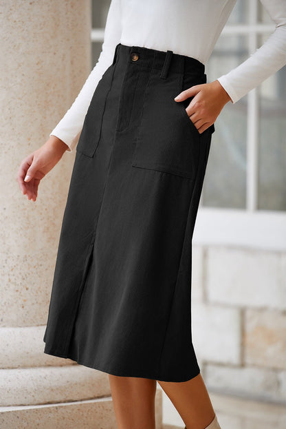 Arianna High Waist Midi Skirt - Hello Beautiful BoutiqueSkirts & PetticoatThreaded Pear