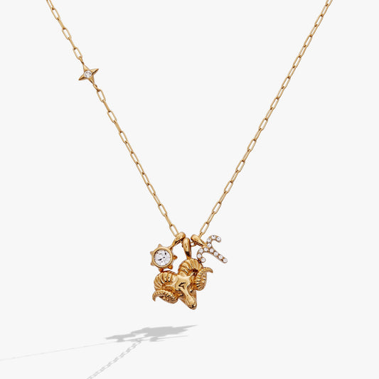 Aries Zodiac Charm Cluster Necklace - Hello Beautiful BoutiqueNecklacesALEX AND ANI