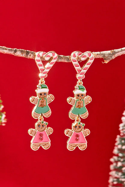 Ariya Heart Pendant Christmas Earrings - Hello Beautiful BoutiqueJewelryThreaded Pear