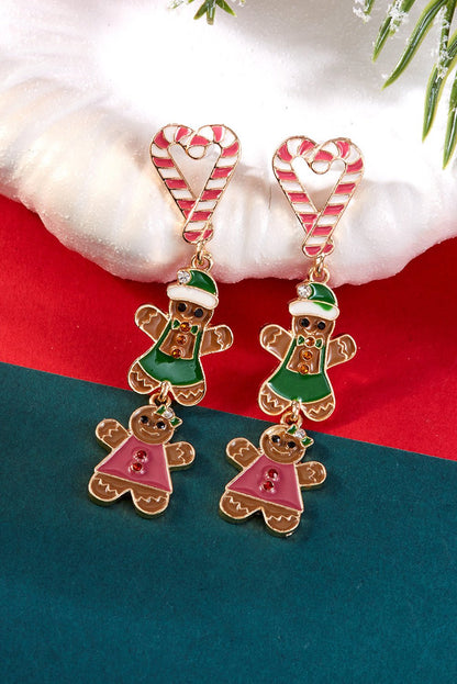 Ariya Heart Pendant Christmas Earrings - Hello Beautiful BoutiqueJewelryThreaded Pear