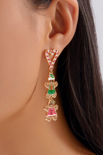 Ariya Heart Pendant Christmas Earrings - Hello Beautiful BoutiqueJewelryThreaded Pear