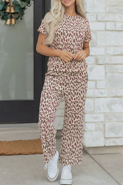 Ariya Print Casual Lounge Set - Hello Beautiful BoutiquePant SetsThreaded Pear