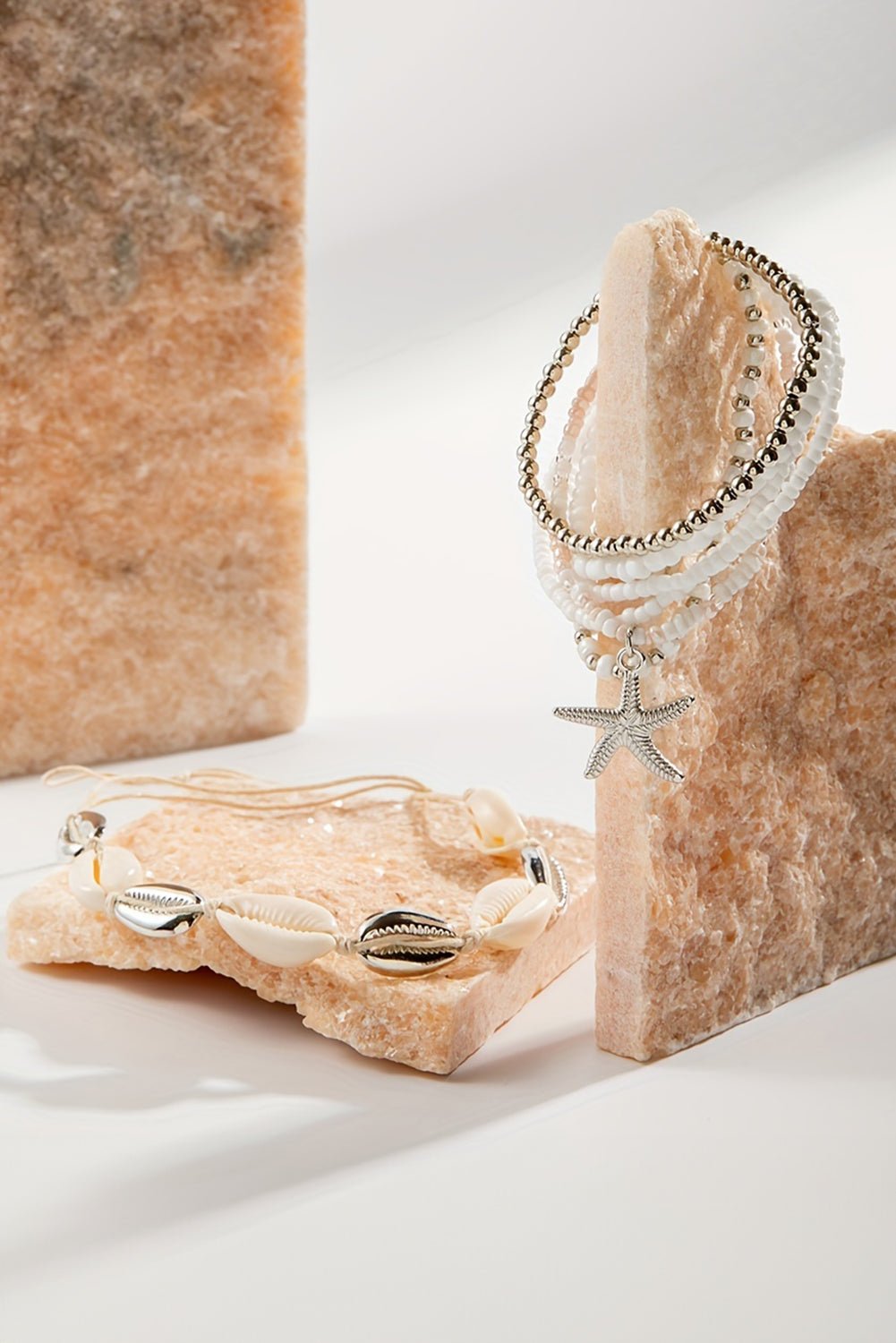 Ariya Seashell Beaded Bracelet Set - Hello Beautiful BoutiqueJewelryThreaded Pear