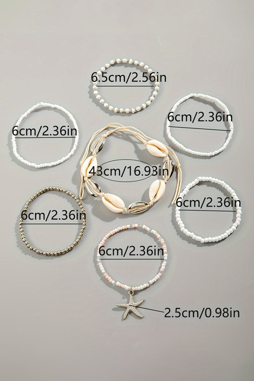Ariya Seashell Beaded Bracelet Set - Hello Beautiful BoutiqueJewelryThreaded Pear