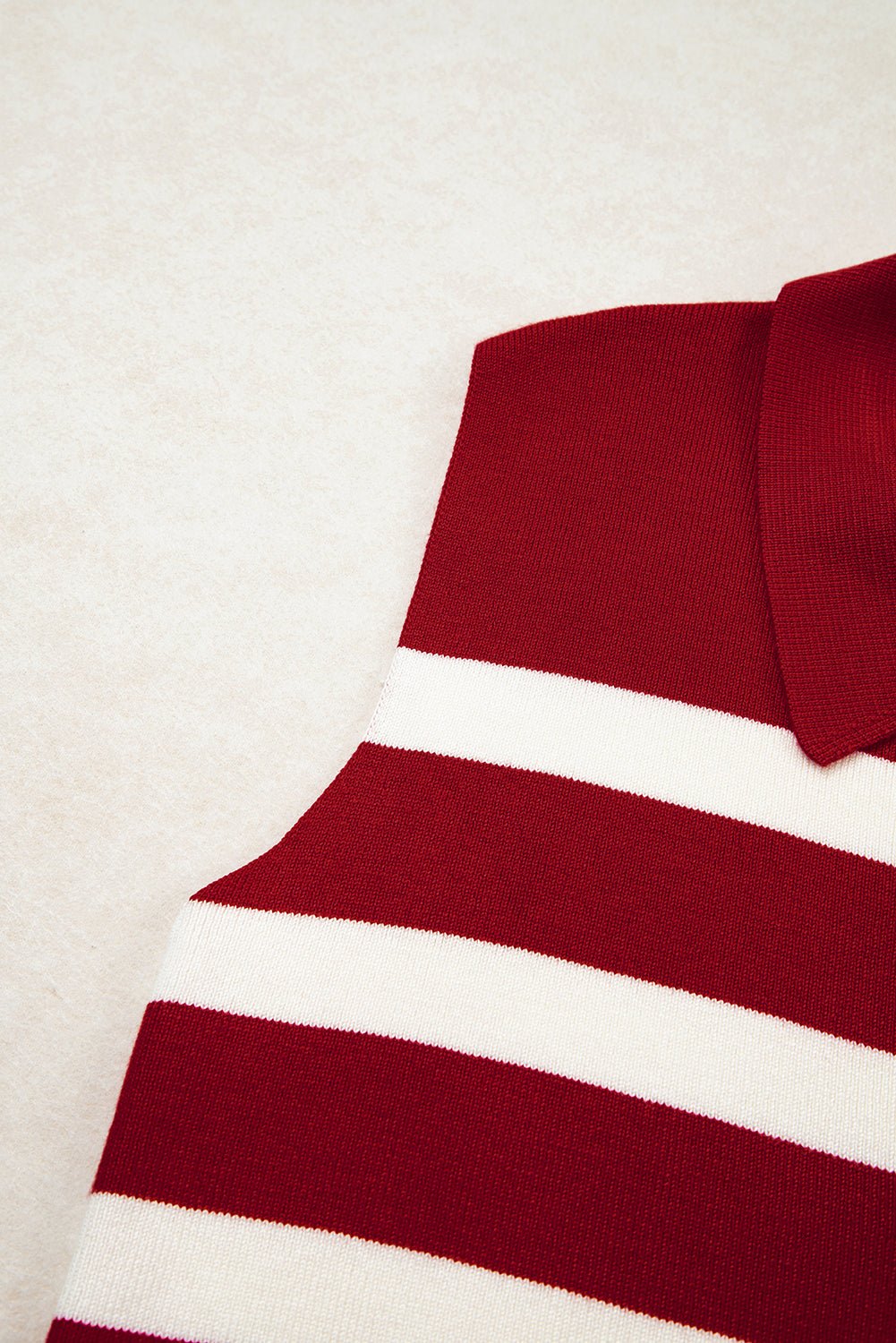Ariya Stripe Collared Sweater - Hello Beautiful BoutiqueSweater VestsThreaded Pear