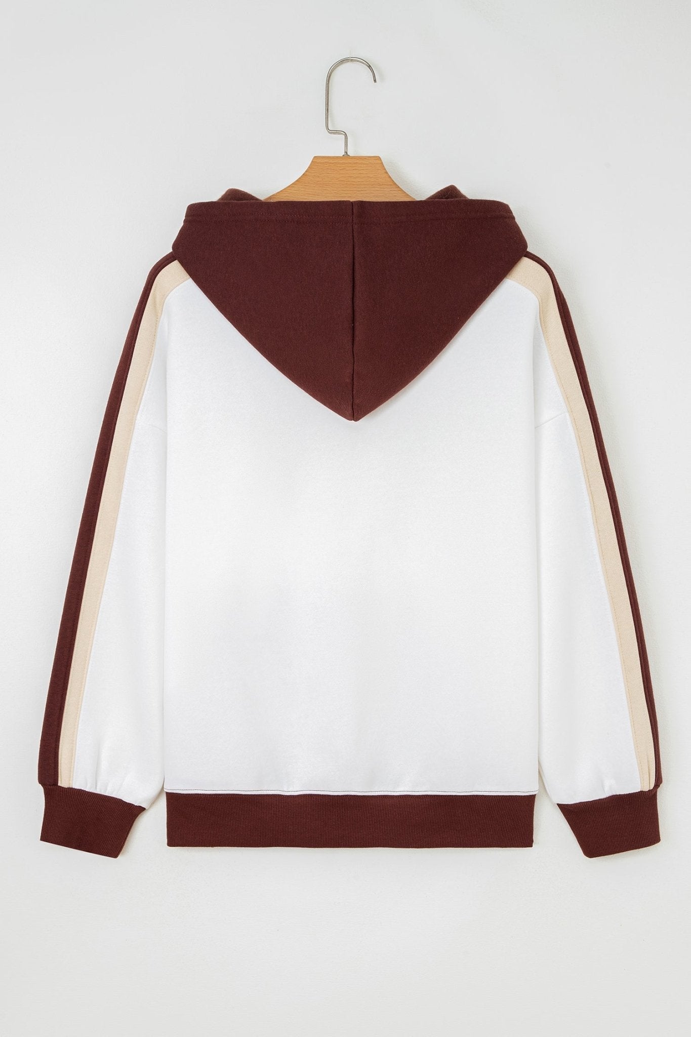 Ariyah Patchwork athleisure Hooded Sweatshirt - Hello Beautiful BoutiqueSweatshirts & HoodiesThreaded Pear