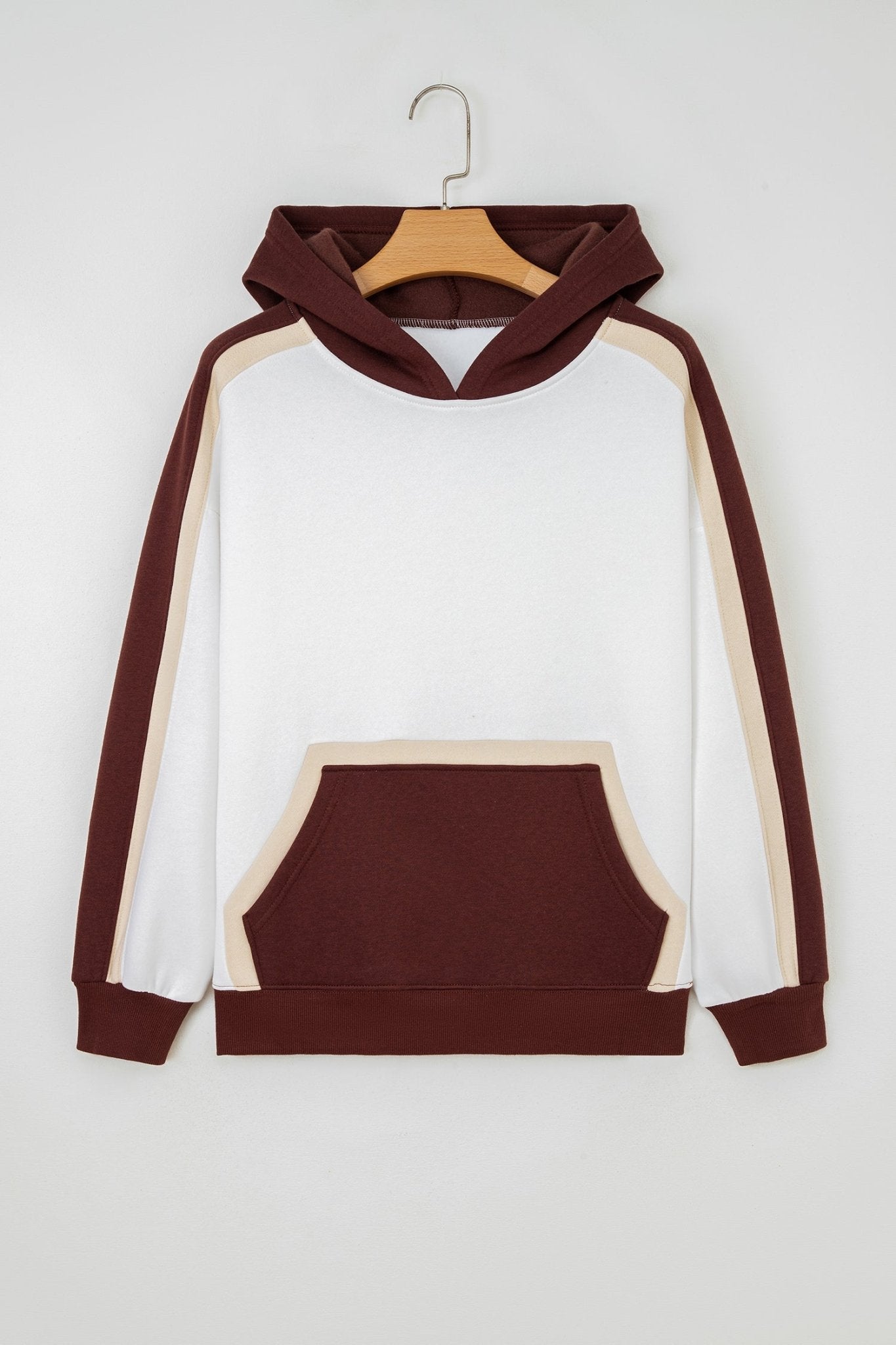 Ariyah Patchwork athleisure Hooded Sweatshirt - Hello Beautiful BoutiqueSweatshirts & HoodiesThreaded Pear