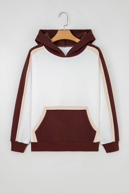 Ariyah Patchwork athleisure Hooded Sweatshirt - Hello Beautiful BoutiqueSweatshirts & HoodiesThreaded Pear