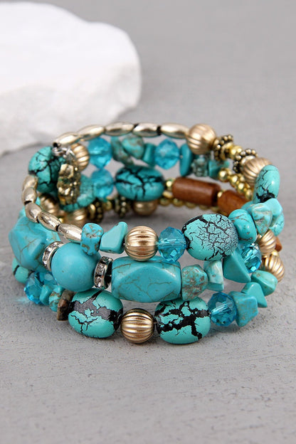 Arleth Bead Layer Winding Bracelet - Hello Beautiful BoutiqueJewelryThreaded Pear
