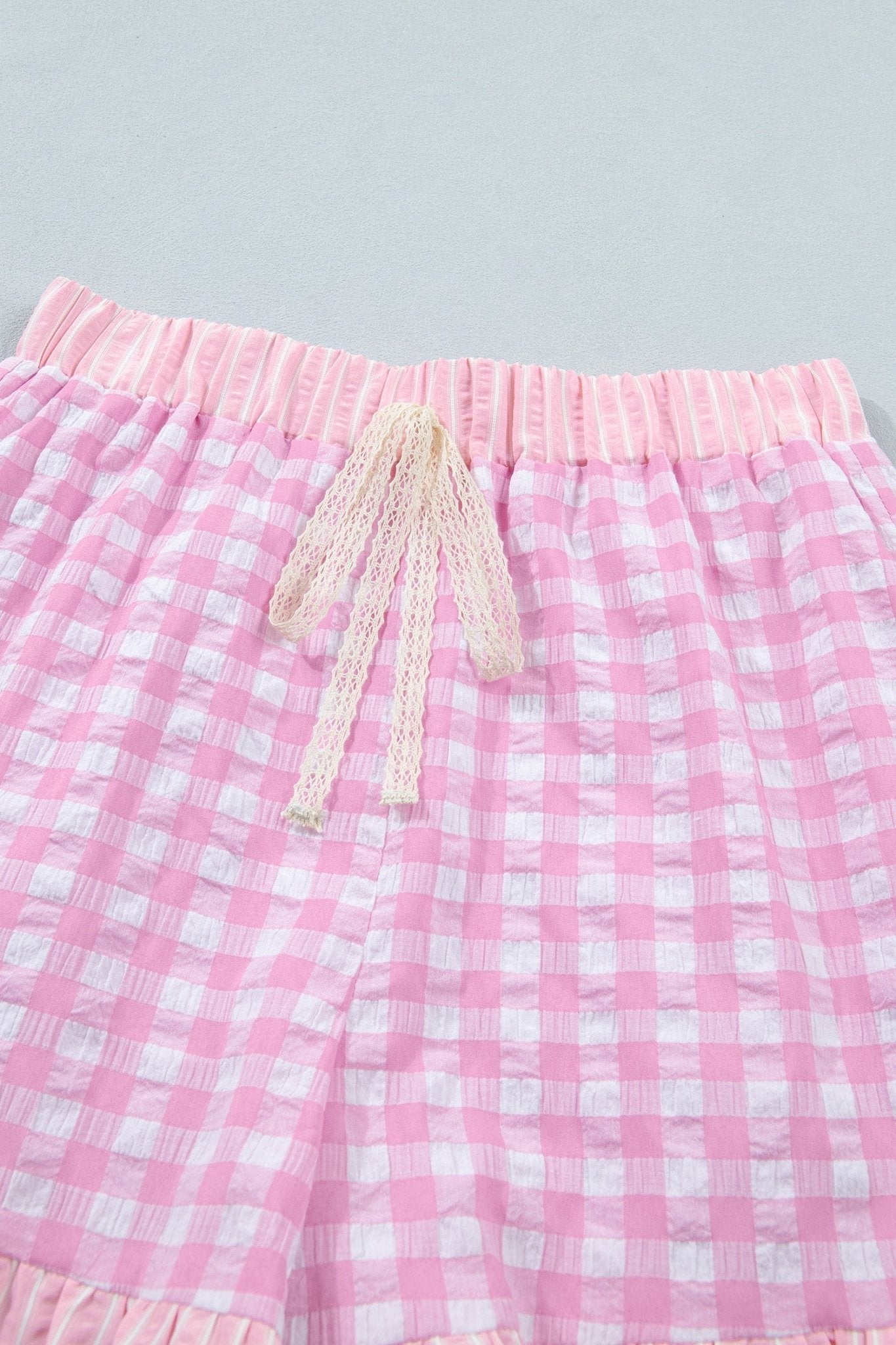 Arleth Detail Lace Tie Shorts - Hello Beautiful BoutiqueCasual ShortsThreaded Pear