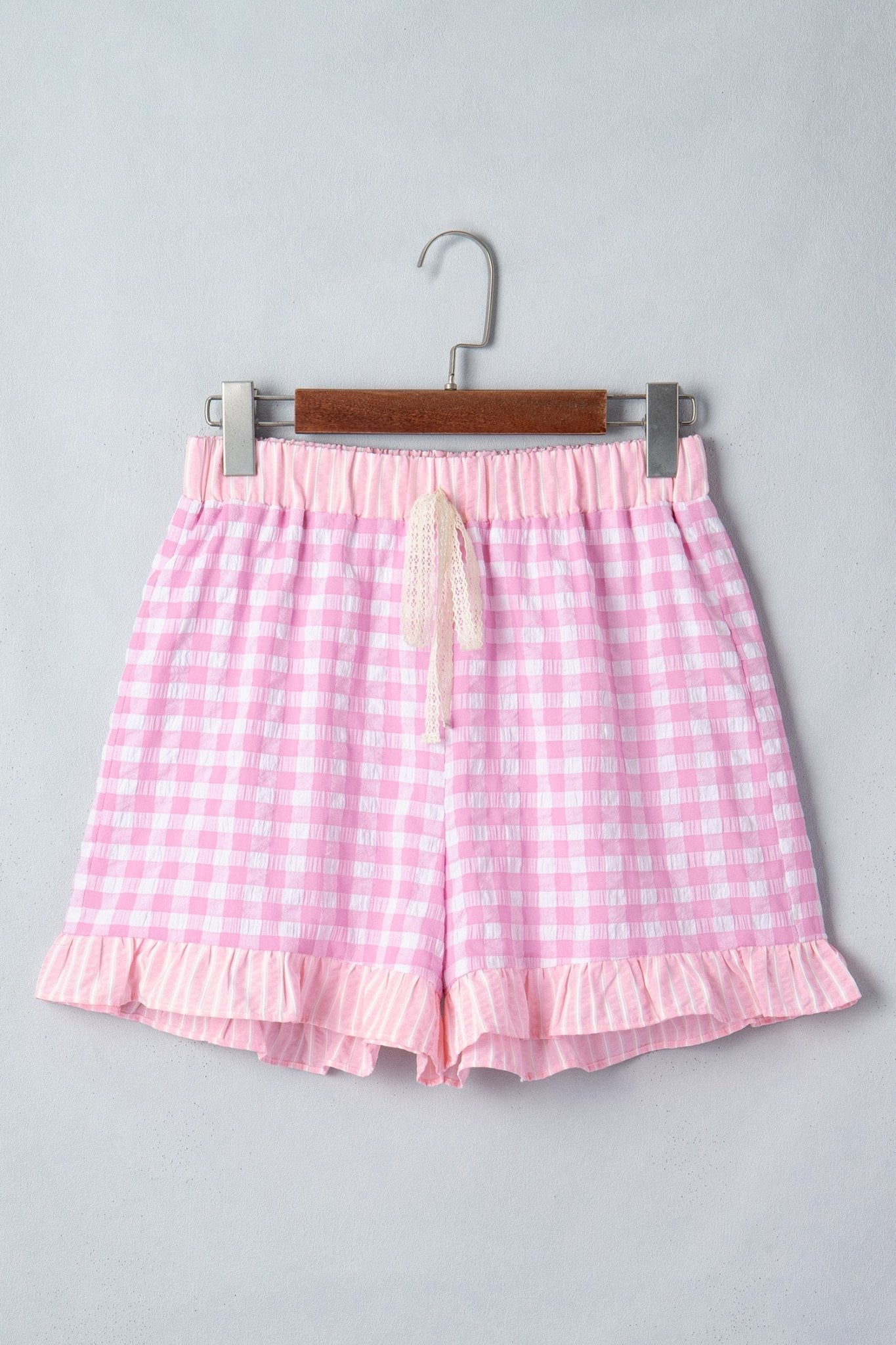 Arleth Detail Lace Tie Shorts - Hello Beautiful BoutiqueCasual ShortsThreaded Pear