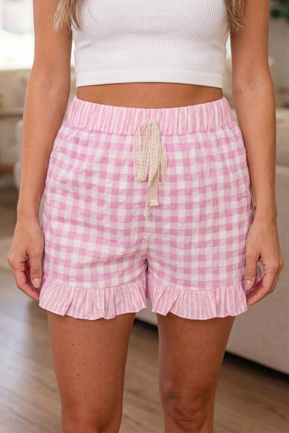 Arleth Detail Lace Tie Shorts - Hello Beautiful BoutiqueCasual ShortsThreaded Pear
