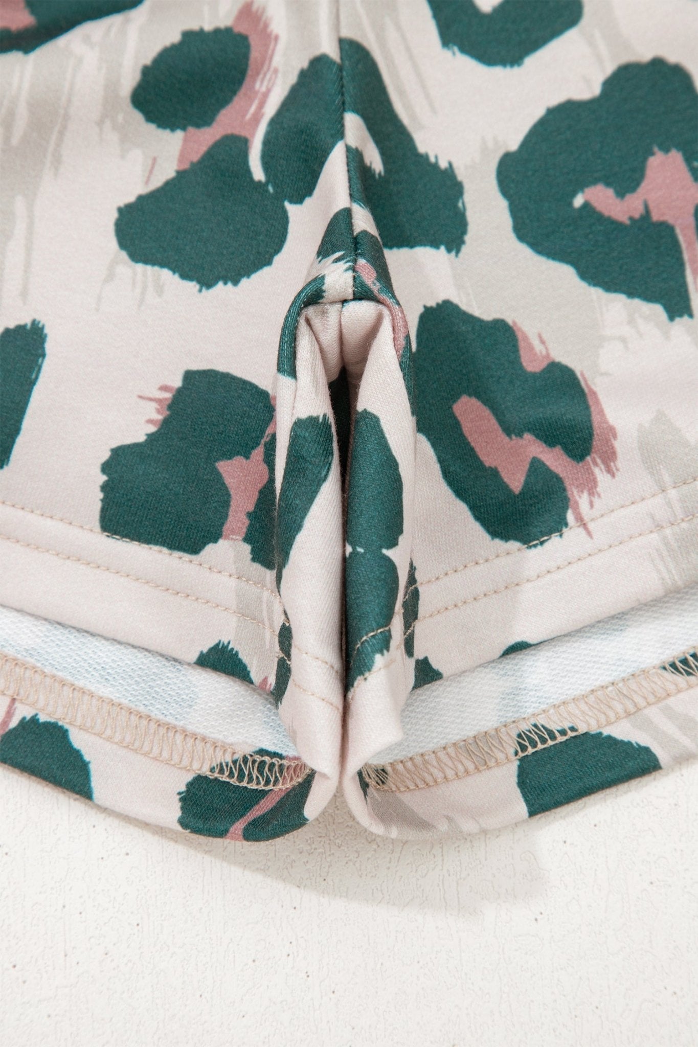 Arleth Print Contrast Trim Top - Hello Beautiful BoutiqueShort SetsThreaded Pear