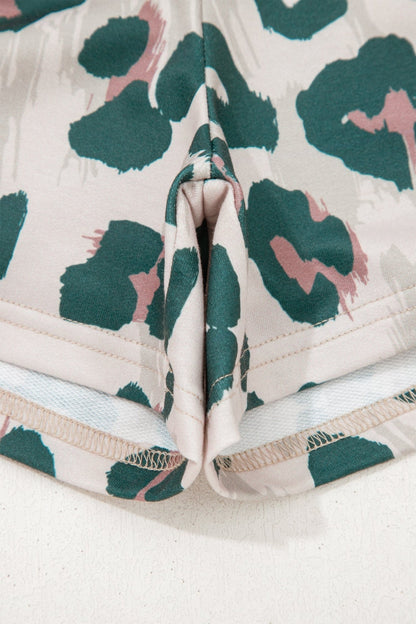 Arleth Print Contrast Trim Top - Hello Beautiful BoutiqueShort SetsThreaded Pear