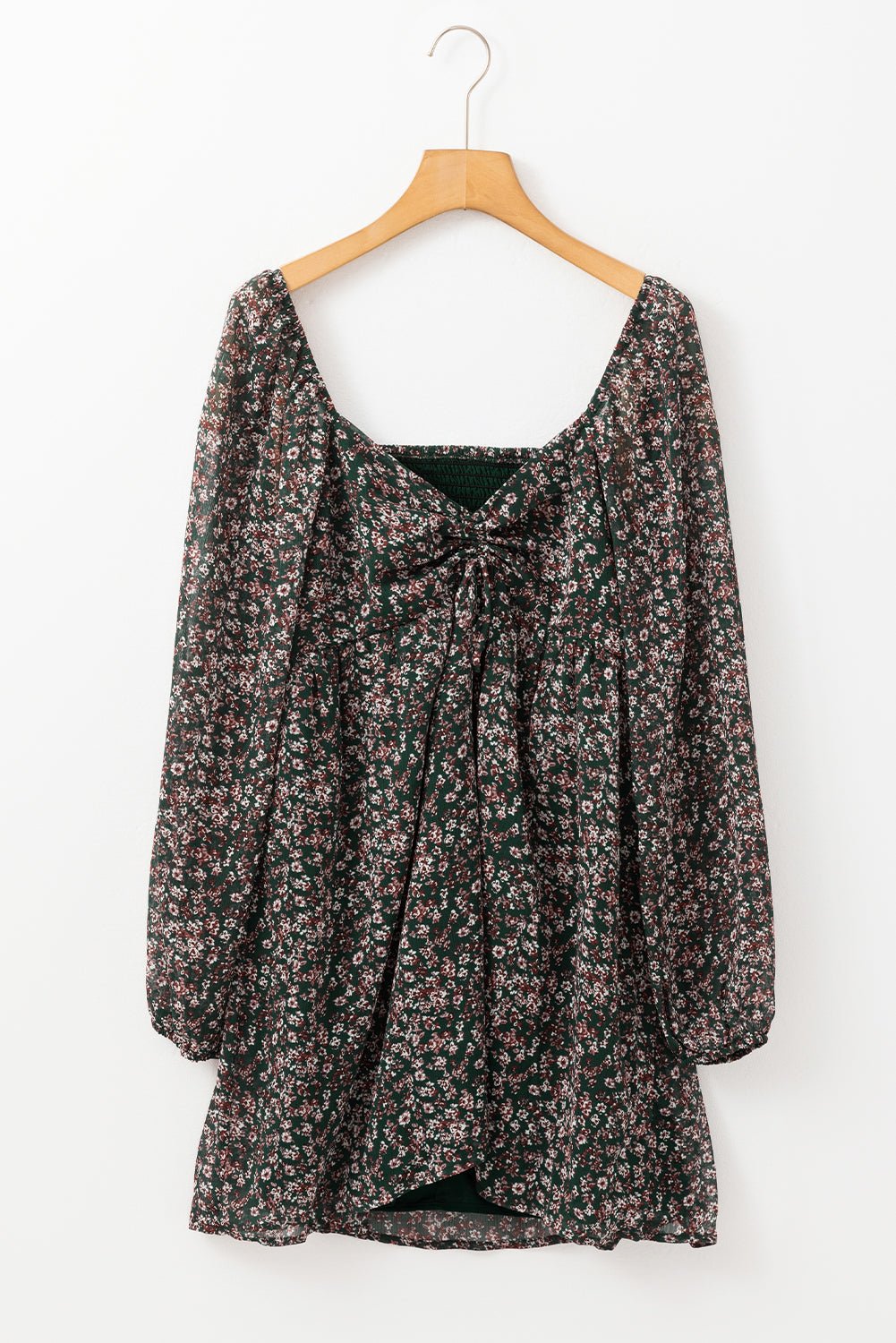 Armani Shirred Back Mini Dress - Hello Beautiful BoutiqueFloral DressesThreaded Pear
