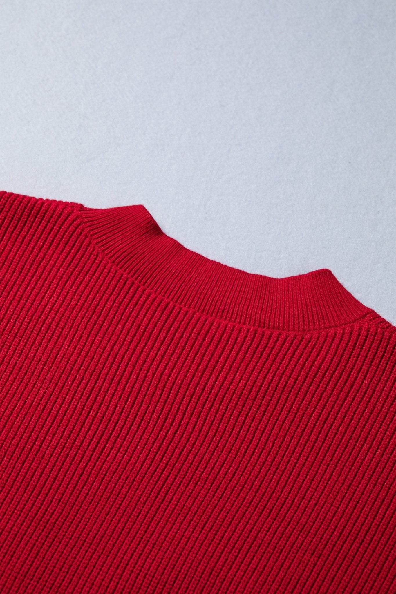 Arya Embroidered Graphic Ribbed Sweater - Hello Beautiful BoutiqueSweatersThreaded Pear