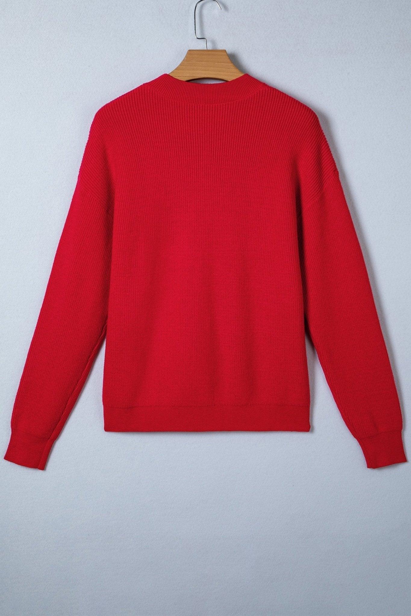Arya Embroidered Graphic Ribbed Sweater - Hello Beautiful BoutiqueSweatersThreaded Pear