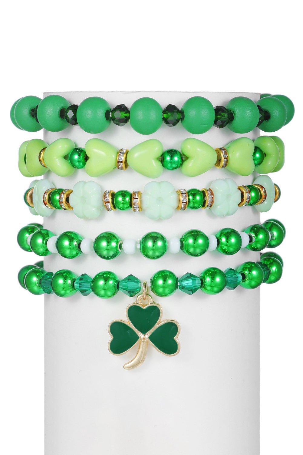 Ashley Beaded 5pcs Bracelet Set - Hello Beautiful BoutiqueJewelryThreaded Pear