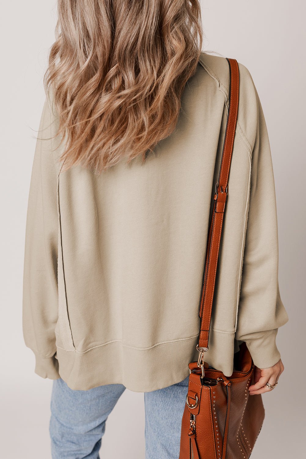 Ashley Sleeve Side Slit Sweatshirt - Hello Beautiful BoutiqueSweatshirts & HoodiesThreaded Pear