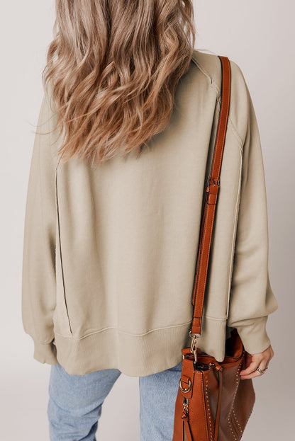 Ashley Sleeve Side Slit Sweatshirt - Hello Beautiful BoutiqueSweatshirts & HoodiesThreaded Pear
