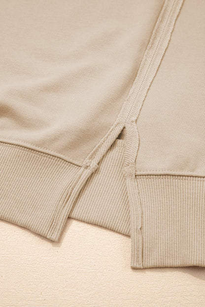 Ashley Sleeve Side Slit Sweatshirt - Hello Beautiful BoutiqueSweatshirts & HoodiesThreaded Pear