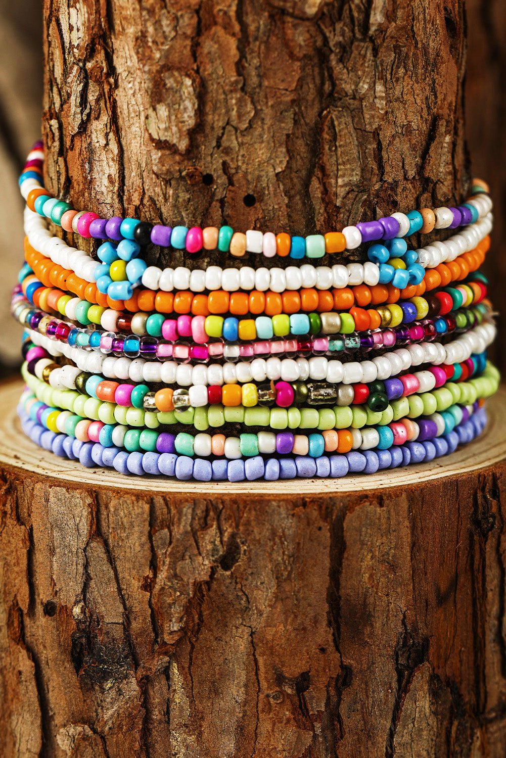 Ashlyn Layered Beaded anklet Set - Hello Beautiful BoutiqueJewelryThreaded Pear