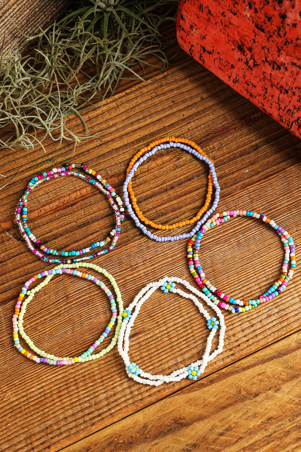 Ashlyn Layered Beaded anklet Set - Hello Beautiful BoutiqueJewelryThreaded Pear