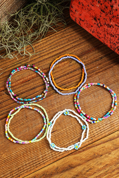 Ashlyn Layered Beaded anklet Set - Hello Beautiful BoutiqueJewelryThreaded Pear