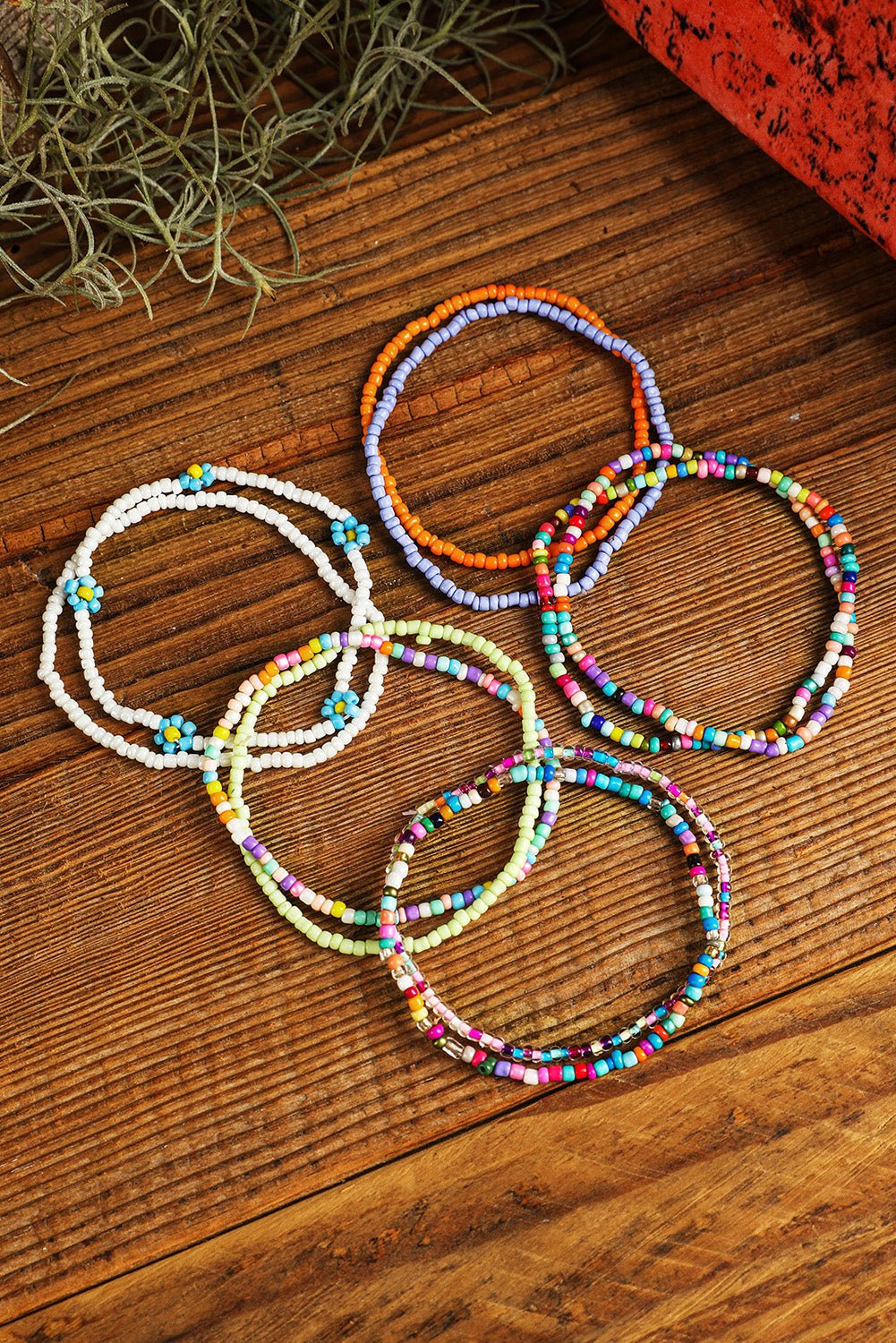 Ashlyn Layered Beaded anklet Set - Hello Beautiful BoutiqueJewelryThreaded Pear