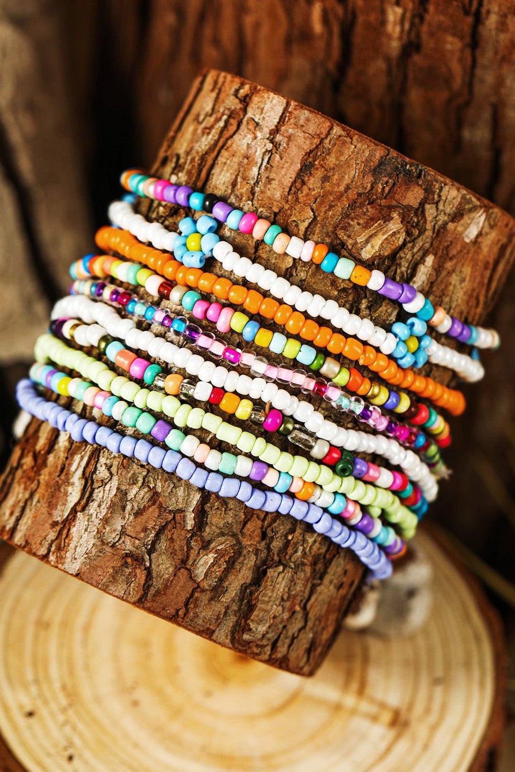 Ashlyn Layered Beaded anklet Set - Hello Beautiful BoutiqueJewelryThreaded Pear