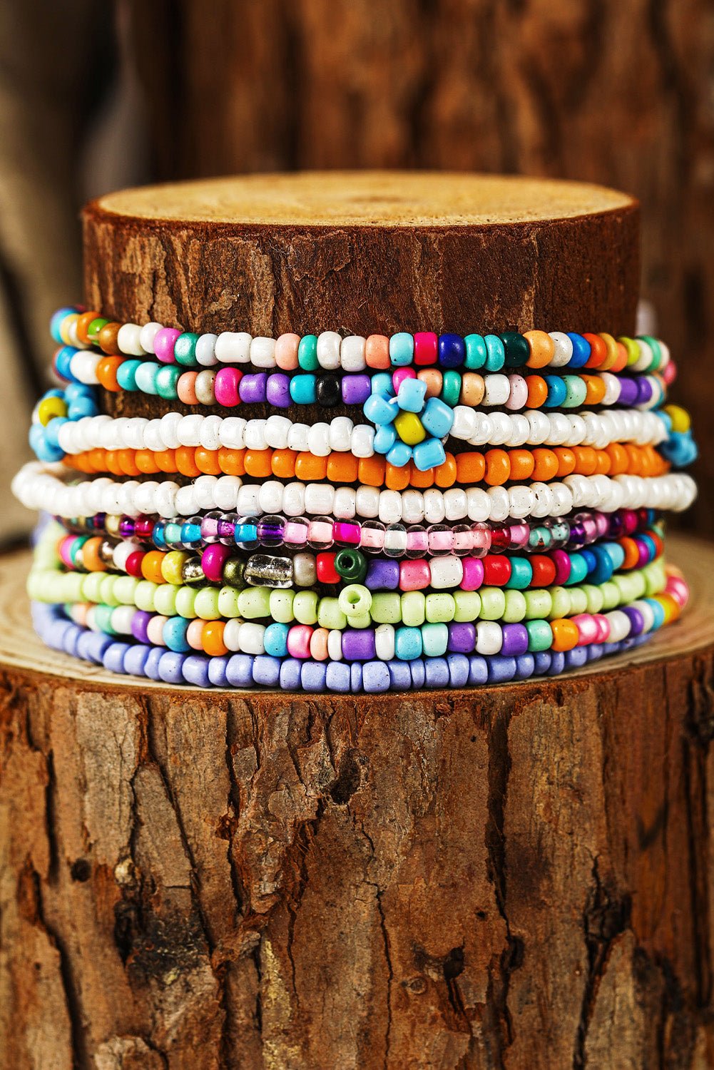 Ashlyn Layered Beaded anklet Set - Hello Beautiful BoutiqueJewelryThreaded Pear
