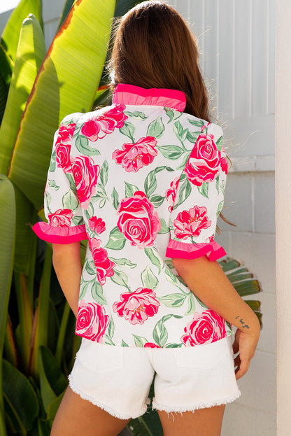 Aspen Short Sleeve Blouse Top - Hello Beautiful BoutiqueBlouses & ShirtsThreaded Pear