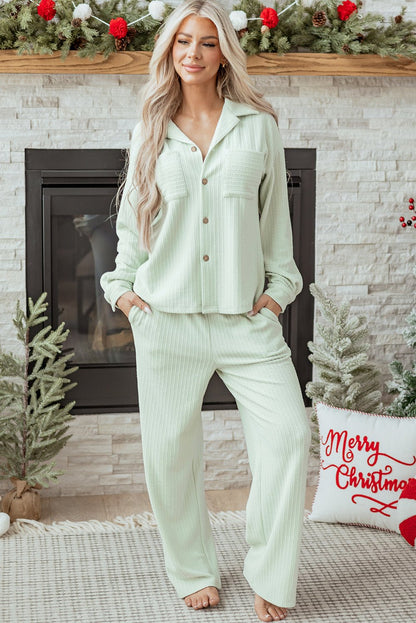 Aspen Textured Patched Set - Hello Beautiful BoutiquePant SetsThreaded Pear
