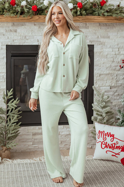 Aspen Textured Patched Set - Hello Beautiful BoutiquePant SetsThreaded Pear