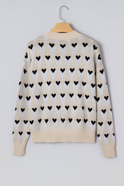 Aspyn Ribbed Trim Loose Sweater - Hello Beautiful BoutiqueSweatersThreaded Pear