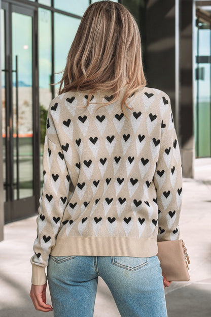 Aspyn Ribbed Trim Loose Sweater - Hello Beautiful BoutiqueSweatersThreaded Pear