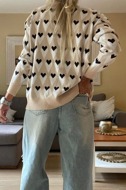 Aspyn Ribbed Trim Loose Sweater - Hello Beautiful BoutiqueSweatersThreaded Pear