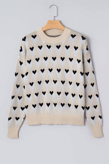 Aspyn Ribbed Trim Loose Sweater - Hello Beautiful BoutiqueSweatersThreaded Pear