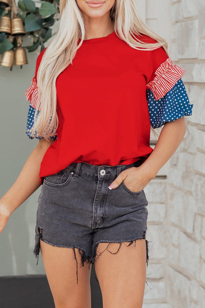 Aspyn Short Puff Sleeve Top - Hello Beautiful BoutiqueTops & TeesThreaded Pear