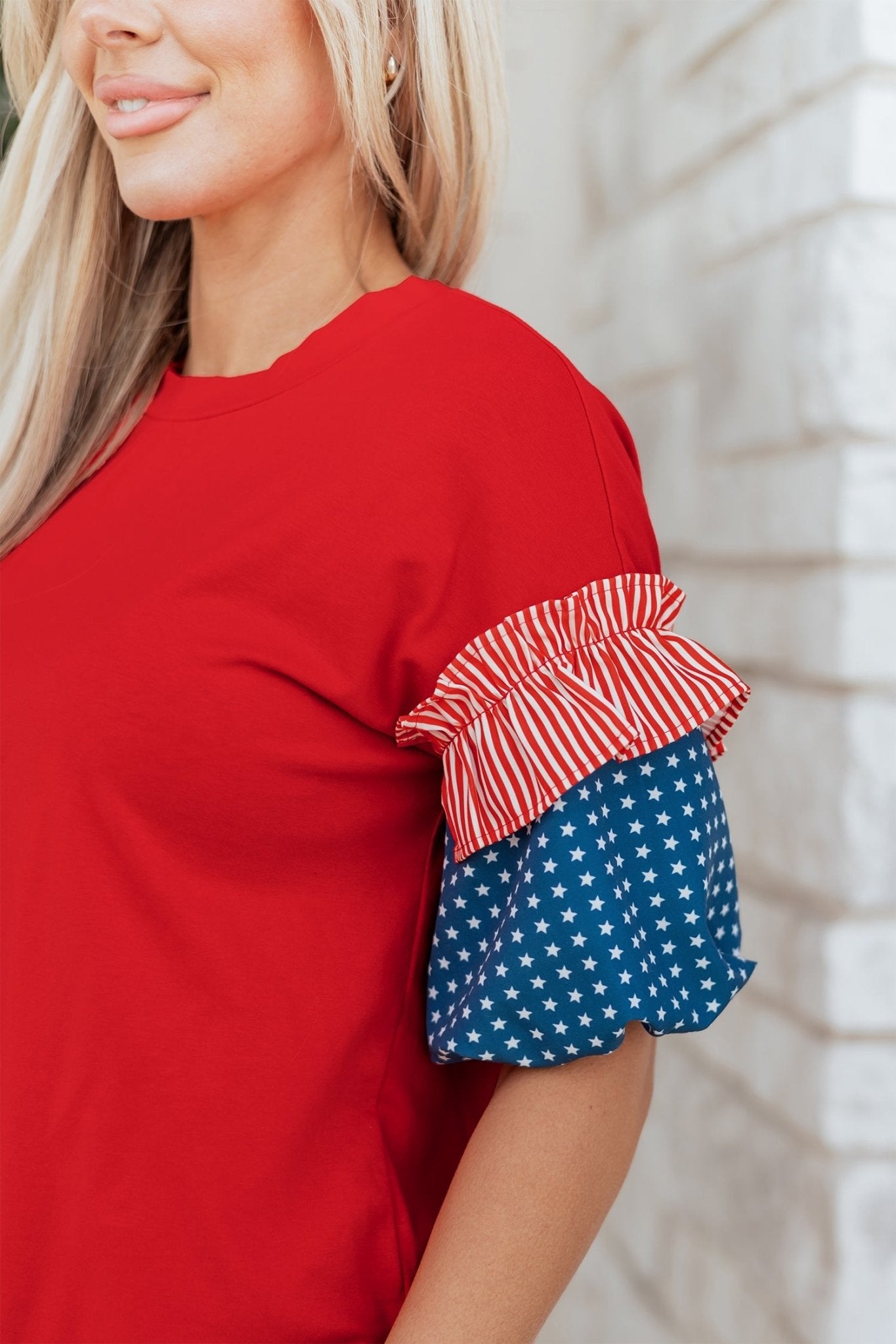 Aspyn Short Puff Sleeve Top - Hello Beautiful BoutiqueTops & TeesThreaded Pear