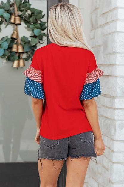 Aspyn Short Puff Sleeve Top - Hello Beautiful BoutiqueTops & TeesThreaded Pear