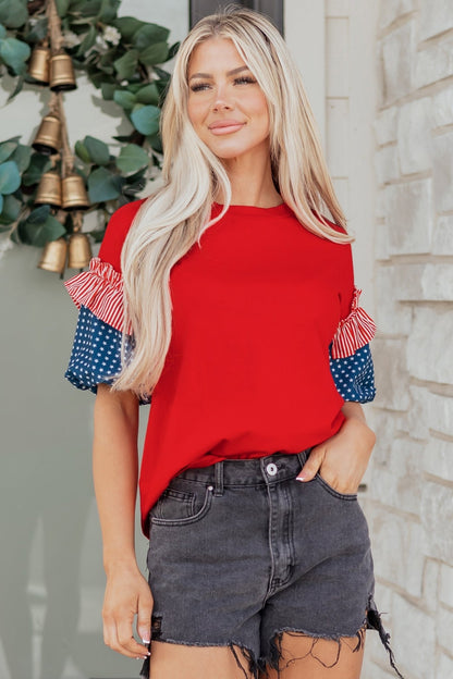 Aspyn Short Puff Sleeve Top - Hello Beautiful BoutiqueTops & TeesThreaded Pear