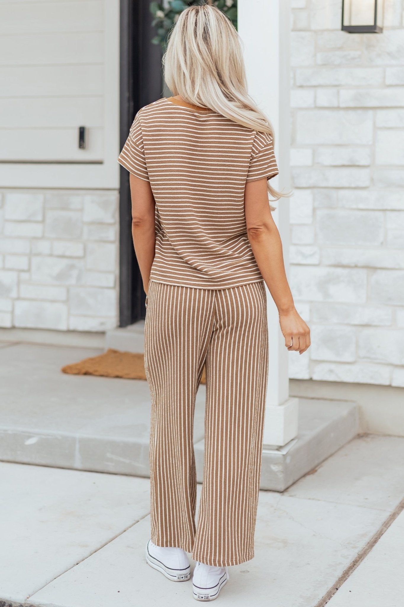 Aspyn Stripe Tee - Hello Beautiful BoutiquePant SetsThreaded Pear