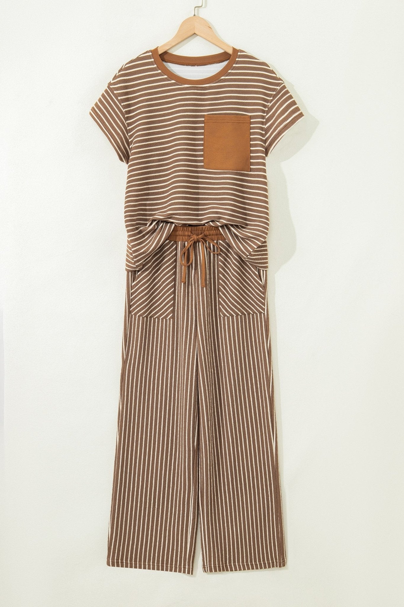 Aspyn Stripe Tee - Hello Beautiful BoutiquePant SetsThreaded Pear